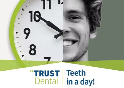 Say goodbye to gaps with fixed teeth in a day!
