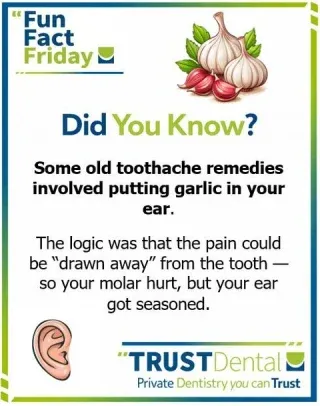 🦷 FUN FACT FRIDAY Is here!!!!!!!! Have the best weekend from all of us at TRUSTDental. 🍾🎉